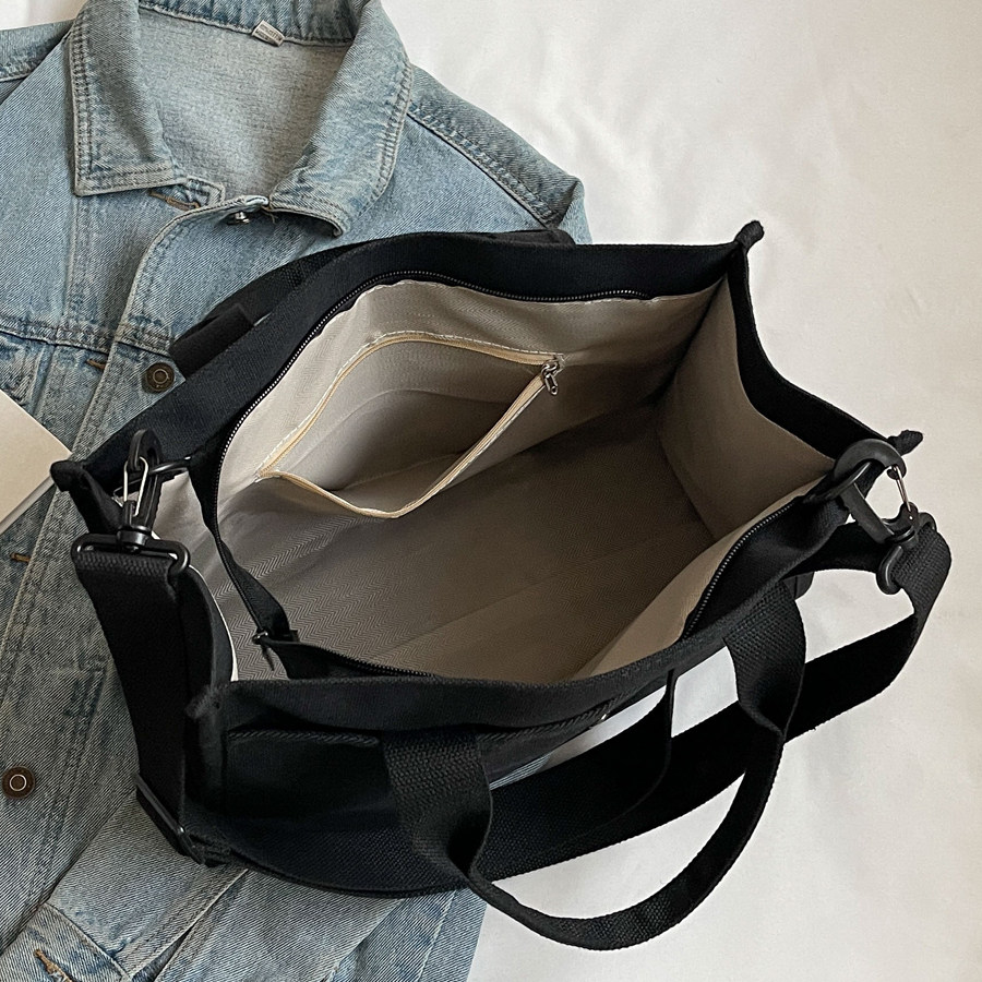 韩版帆布斜挎包大容量饭盒包妈咪外出手提包手拎包上课通勤文件包,淘宝优惠券,粉丝福利购,淘宝优惠卷