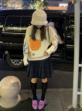 落落狷介狐狸毛帽子女冬季