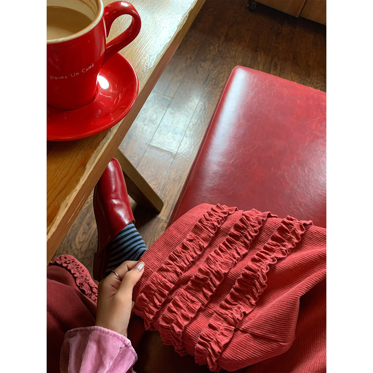 落落狷介 小个子裤子2025年新款灯芯绒阔腿裤女设计感小众松紧腰,淘宝优惠券,粉丝福利购,淘宝优惠卷