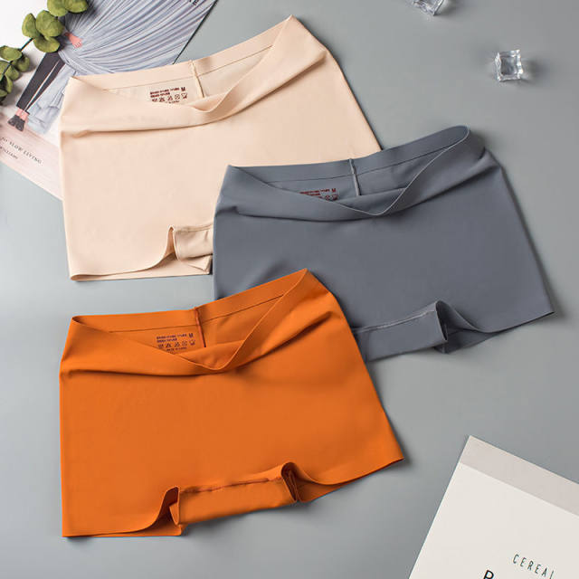 Ice Silk Seamless Underwear Women's Pure Cotton Crotch Safety Pants