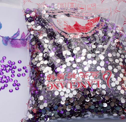 6MM 兰光 树脂钻琉璃钻仿奥钻14切面爆闪水钻手机壳DIY贴钻材料 - 图2