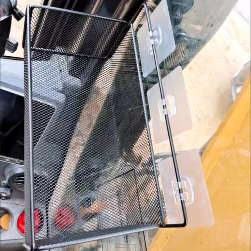 适用吊车实用储物挖机置物架挂篮收纳筐多功能挖掘机驾驶室储物盒 - 图0
