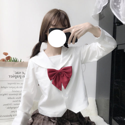 【喵酱JK】超大斜纹面羽根大领结JK制服水手服百搭款可爱日系多色 - 图0