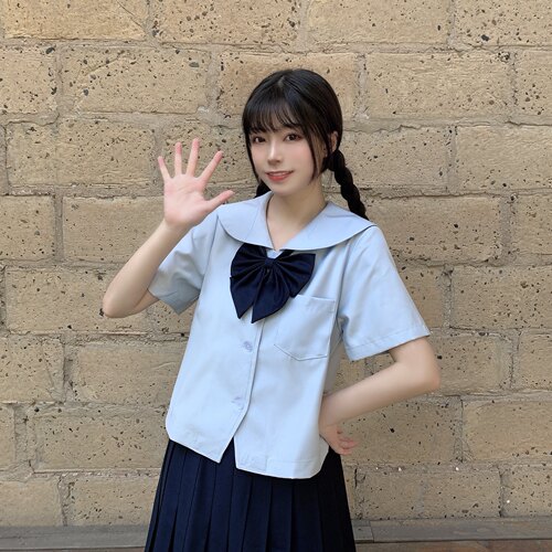 【喵酱JK】超大斜纹面羽根大领结JK制服水手服百搭款可爱日系多色 - 图1