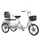 Permanent elderly tricycle for the elderly, lightweight, small family car, adult bicycle, pedal pedal, human-powered tricycle