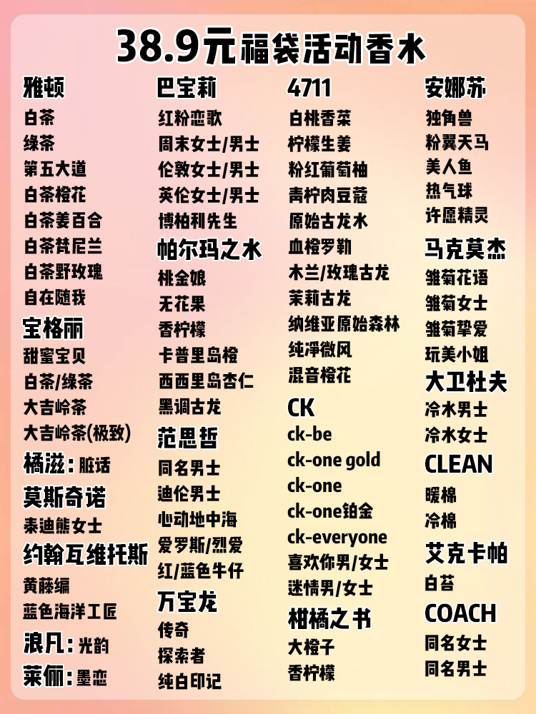 超值香水试香福袋！红粉恋歌冥府之路邂逅慵懒周日尼罗河花园八支 - 图1