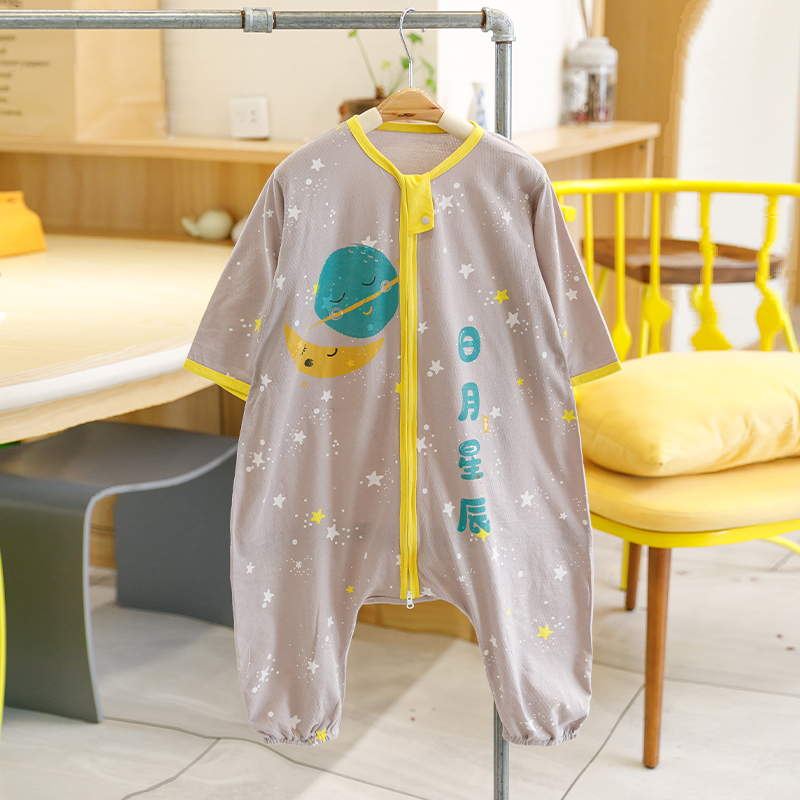 第1种厚度 呼西贝夏季睡袋长袖空调房防踢被儿童睡袋薄款分腿睡袋