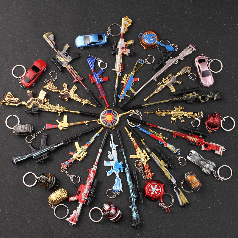 和平精英模型和平M416五爪金龙吃鸡玩具枪模型学生礼物绝地求生包精英钥匙挂件