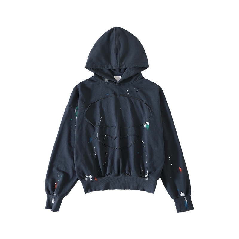 CONP 23AW Taichi Hooded Sweatshirt太极花轮廓泼墨套头卫衣-图3