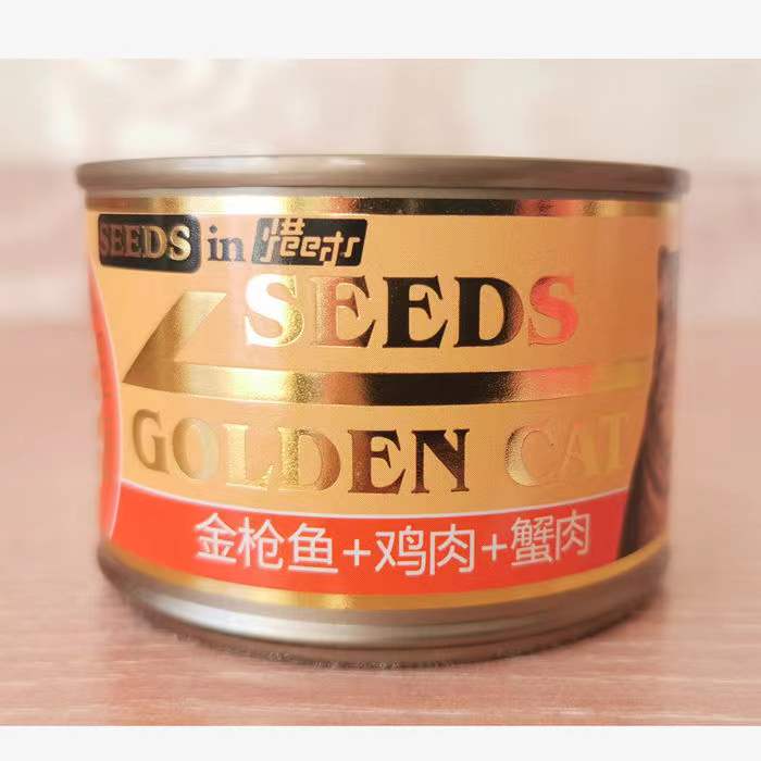 SEEDS惜时罐头大金罐猫咪零食罐成幼猫零食营养增肥湿粮170g*24罐 - 图0