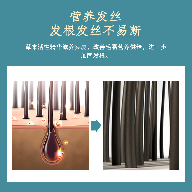 草方防脱男女士去痒育发液洗发露 草方洗发水