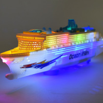   Electric Light Music Universal Large Number Luxury Cruise Model Steamship Speedboat Children Electric Toys