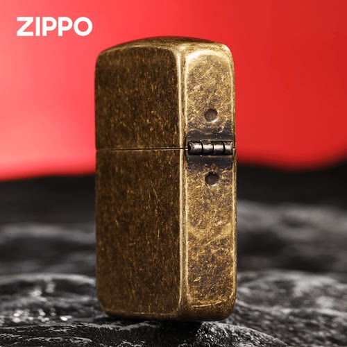 ZIPPO打火机正版1941复刻仿古铜国旗红五星芝宝煤油火机送礼男士 - 图2