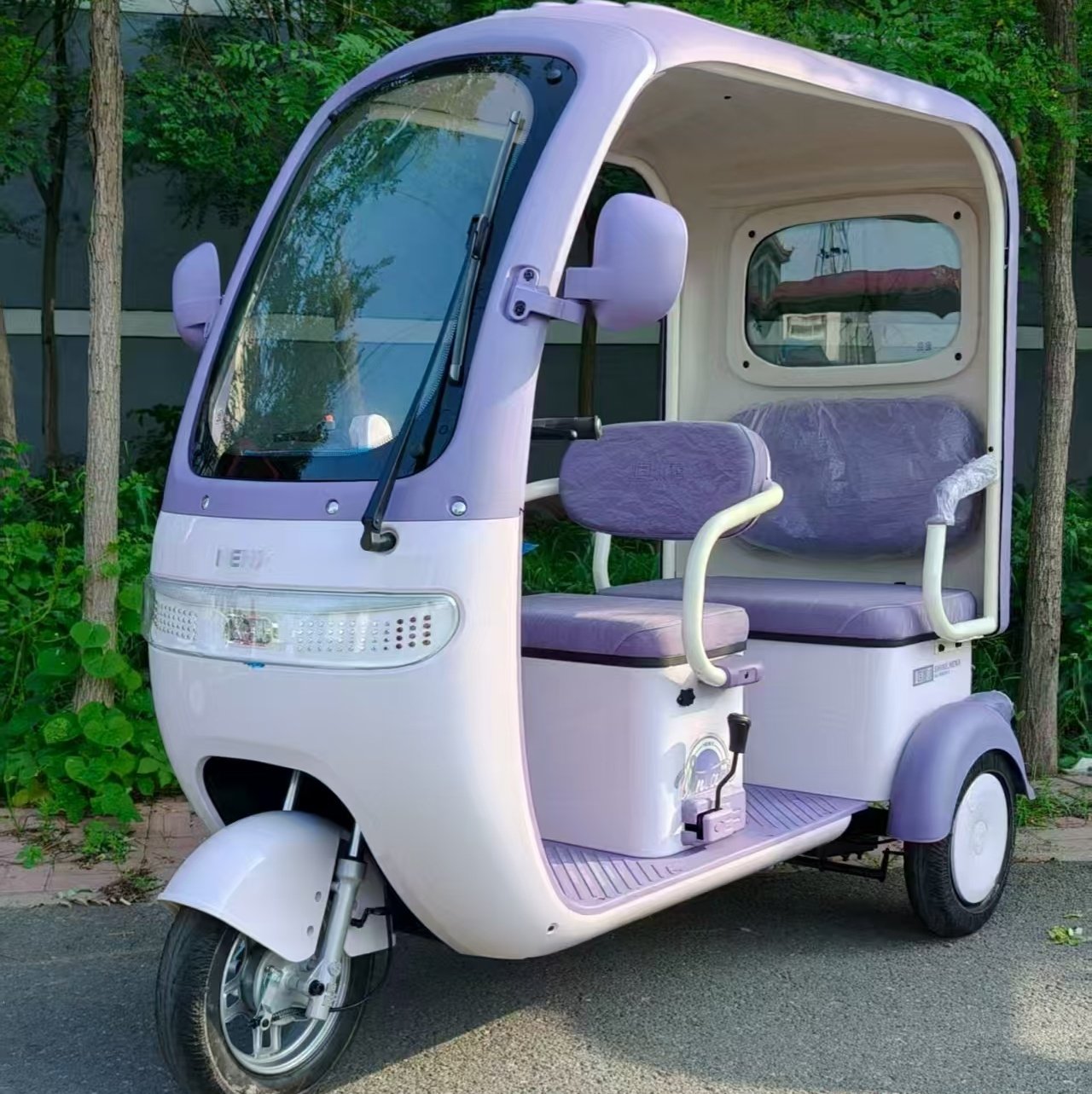 电动休闲三轮车家用三座成人代步车买菜女士接送孩子上学生带棚牌,淘宝优惠券,粉丝福利购,淘宝优惠卷