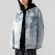 Strawberry Bear Denim Jacket Washed Loose Fit Men's Jacket