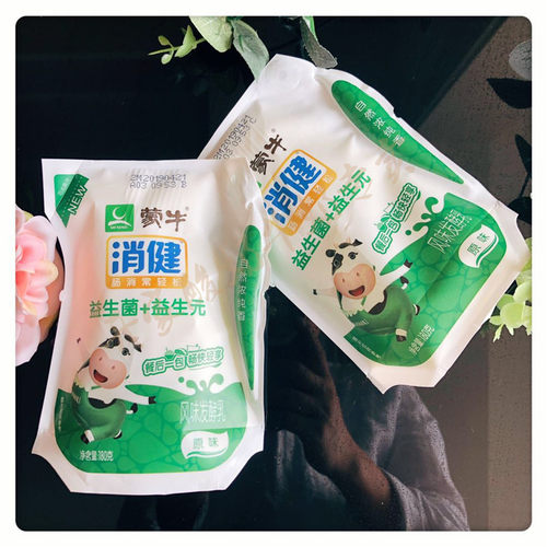 蒙牛酸奶消健益生菌+益生元浓缩酸奶风味发酵乳180g*12袋 - 图3