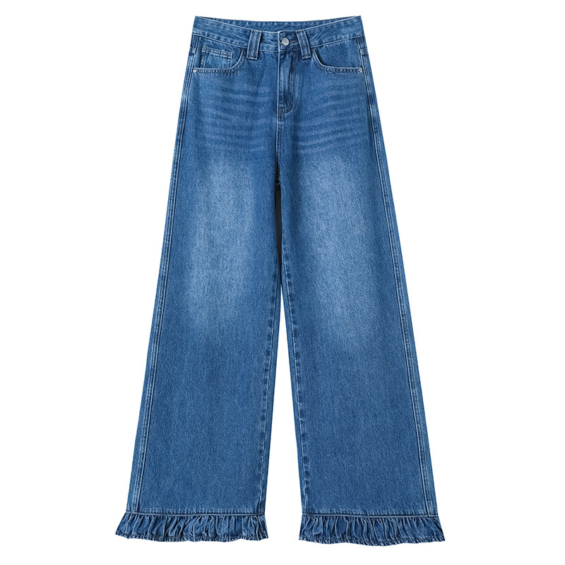 复古怀旧休闲阔腿宽松时尚牛仔裤女,淘宝优惠券,粉丝福利购,淘宝优惠卷