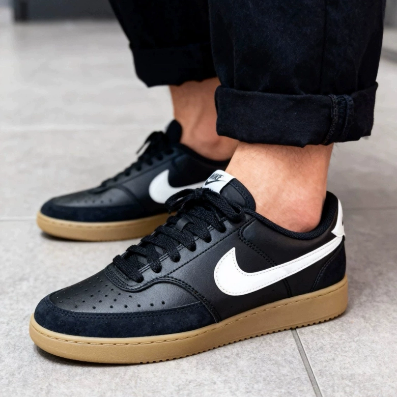 耐克Nike Court Vision复古缓震抓地深棕色/白色HV8139-700,淘宝优惠券,粉丝福利购,淘宝优惠卷