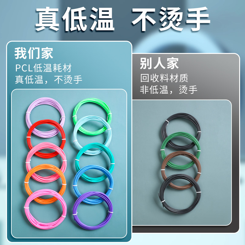 3D printing pen consumables for children PCL low temperature environmental protection