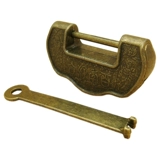 Ченгю мини -столетие хорошее альтернативный антикварный древний медный замок