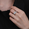 Domineering open moissanite men's ring