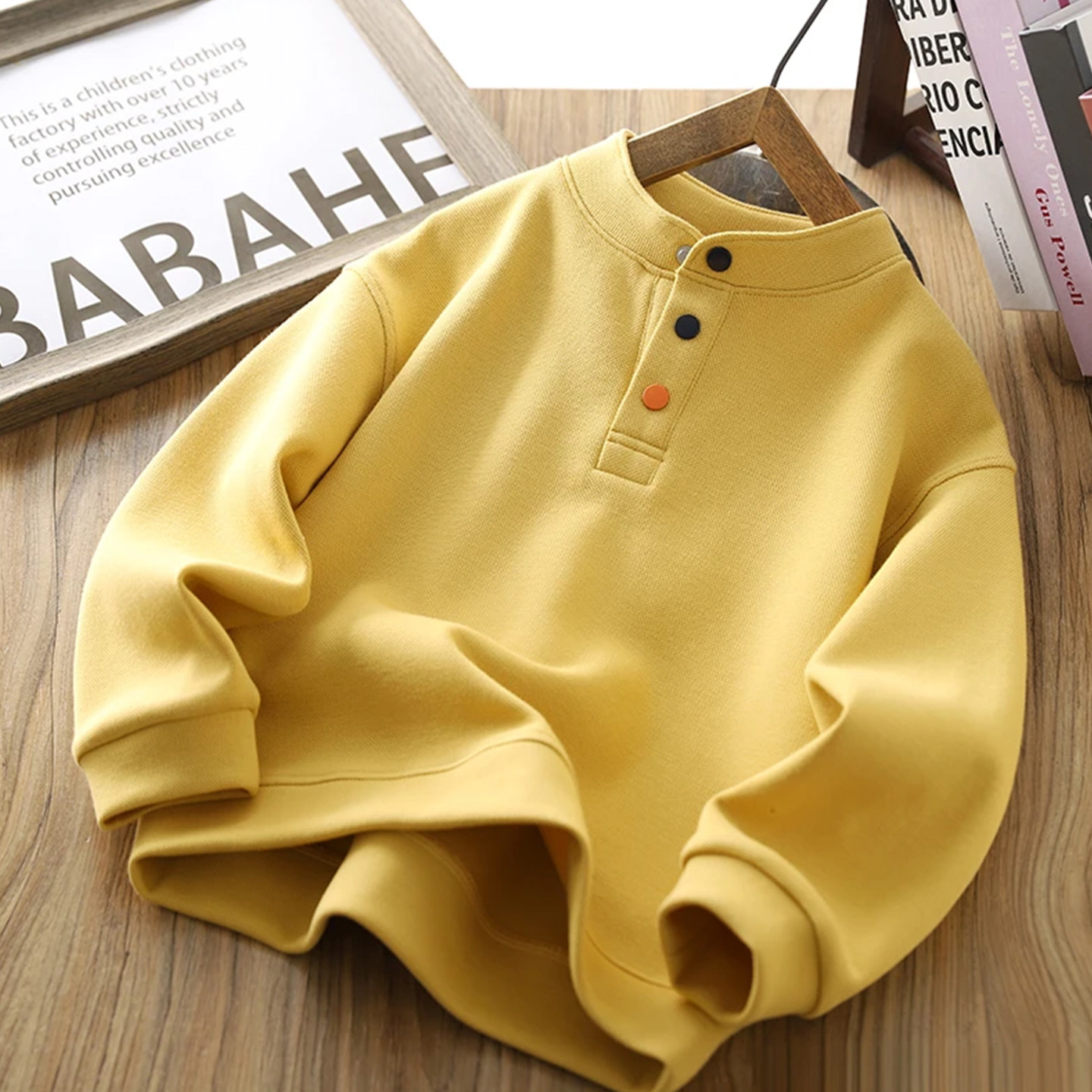 男童长袖T恤2026春秋装新款儿童帅气纯色立领打底衫大童百搭上衣,淘宝优惠券,粉丝福利购,淘宝优惠卷