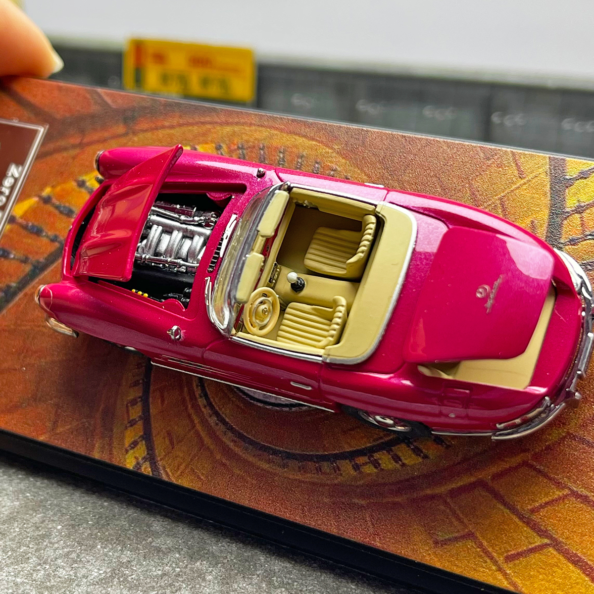 Zero formula Toy_Father 1:64 奔驰300sl 老爷车 合金汽车模型 - 图0