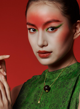 现货沉香项链女款S925纯银镀18k金20mm干青玉葫芦吊坠