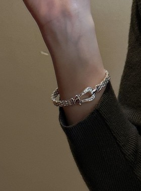 S925纯银韩版小众设计感手镯