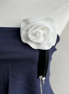 丝绒带宽边项圈女晚宴气质choker