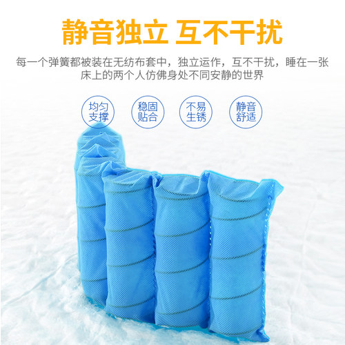 美洛美本特利官方护脊天然乳胶席梦思椰棕垫家用独立弹簧床垫双睡 - 图2
