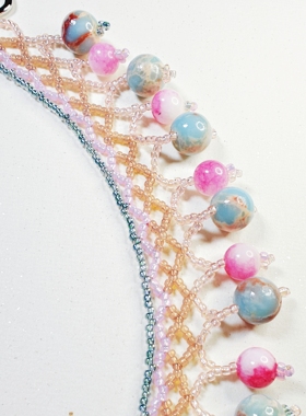 未泱原创唐彩汉服配饰璎珞项链重工孤品