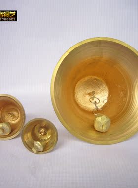 大号加厚光面铜钟铜铃铛风铃平安钟定做寺庙风水铜器挂件雕塑摆件
