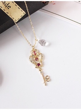 美少女战士钥匙透明日系吊坠项链