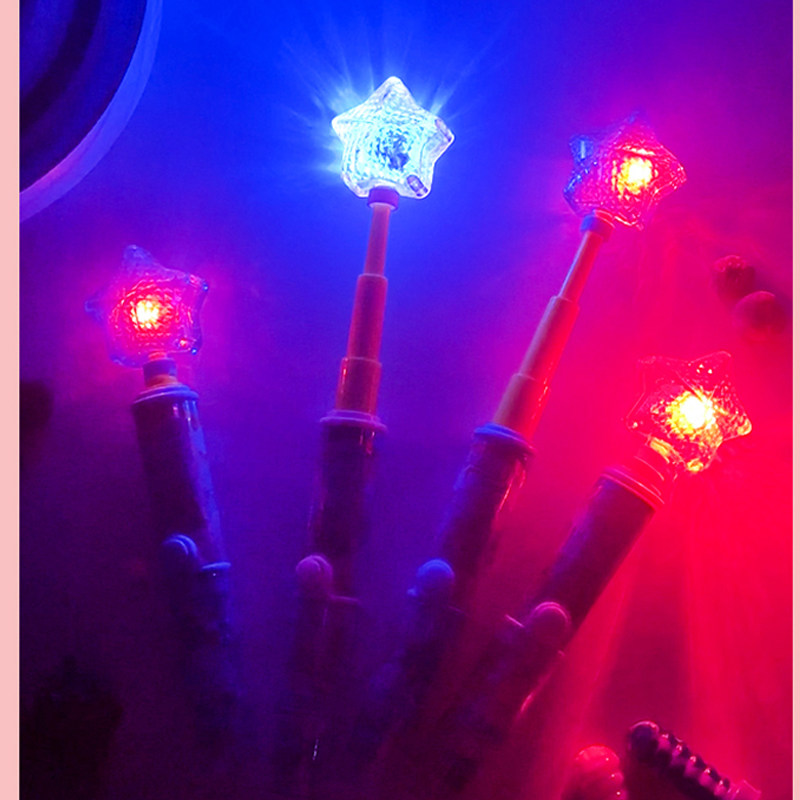 幸运魔法棒糖伸缩闪光草莓蓝莓味硬质糖果儿童零食玩具糖果批发 - 图1