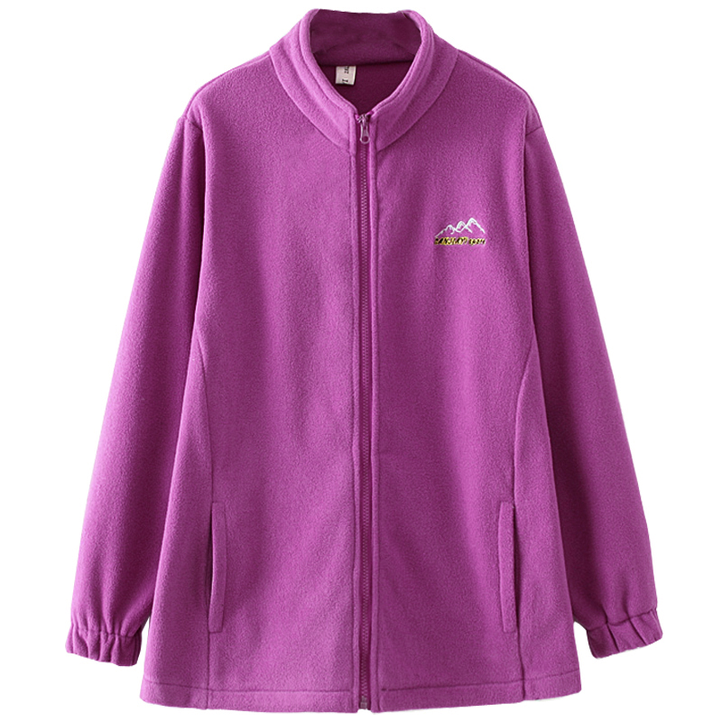 300斤外贸特大码摇粒绒卫衣加肥加大欧美休闲冲锋衣内胆抓绒卫衣 - 图3