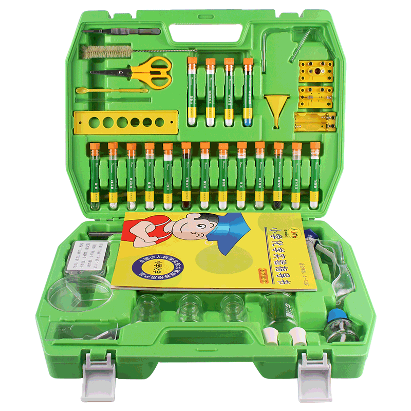 小学生趣味化学全国少儿科学化学实验箱全套装玻璃管烧杯加热新课标物理实验器材教学教具仪器三四五六年级 - 图0