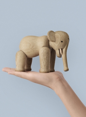 丹麦玩偶摆件爱情鸟橡木工艺品