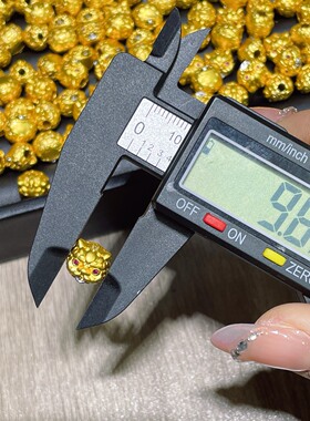 新品沙金吞金兽配件diy手工编织手链手串项链文玩佛珠配饰品