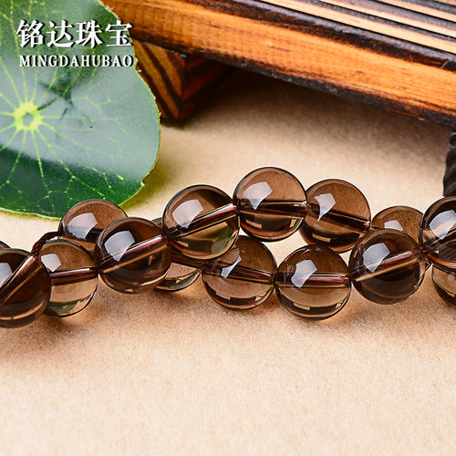 天然烟晶茶晶茶水晶散珠子 手工串珠制作材料配饰 diy手链配件 - 图3