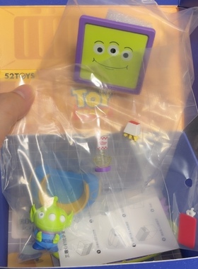 全新拆盒确认款玩具总动员三眼仔的比萨星球零食休息舱玩具摆件