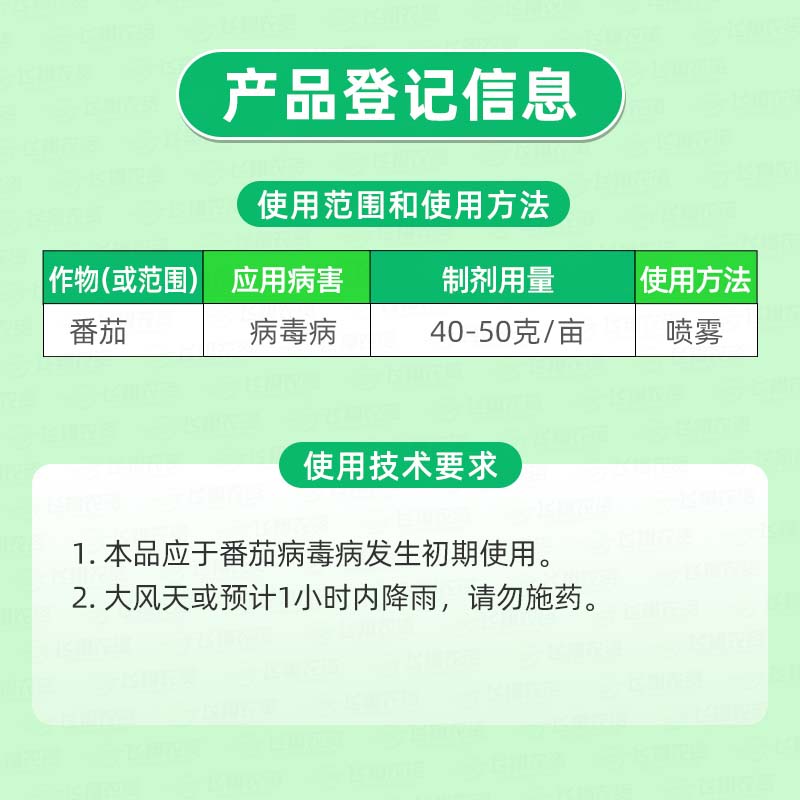 20%盐酸吗啉胍乙酸铜 番茄辣椒病毒病专用西红柿瓜超艳农药杀菌剂 - 图1