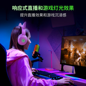 Razer雷蛇魔音海妖V3幻彩版麦克风电脑游戏电竞直播录音室话筒