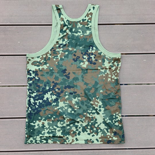 全新迷彩背心库存老款户外运动健身宽松棉麻透气透汗速干迷彩背心