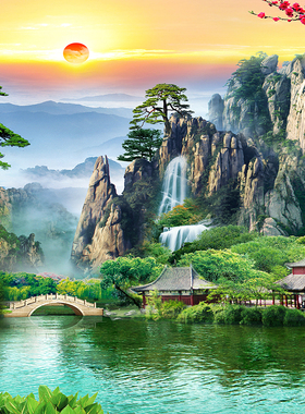 仙家堂口山水画堂单风景画挂画