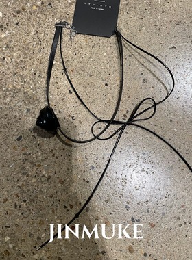 JINMUKE韩国进口时尚首饰品气质银玫瑰花项链女蝴蝶结锁骨链新款