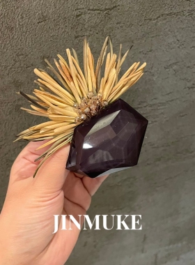 JINMUKE韩国进口首饰品新款个性花束夸张时尚几何胸针胸花别针