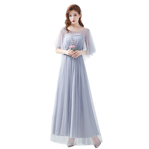 Длинное летнее платье подружки невесты, градиент, средней длины, для подружки невесты, подходит для подростков