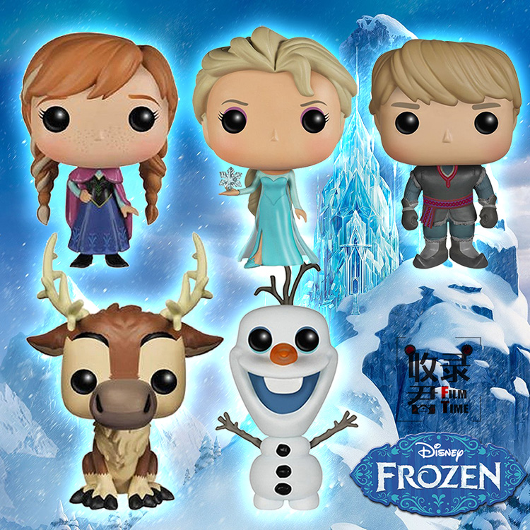 正版Funko POP冰雪奇缘情侣生日礼物艾莎手办安娜雪宝Frozen铁盒-图3