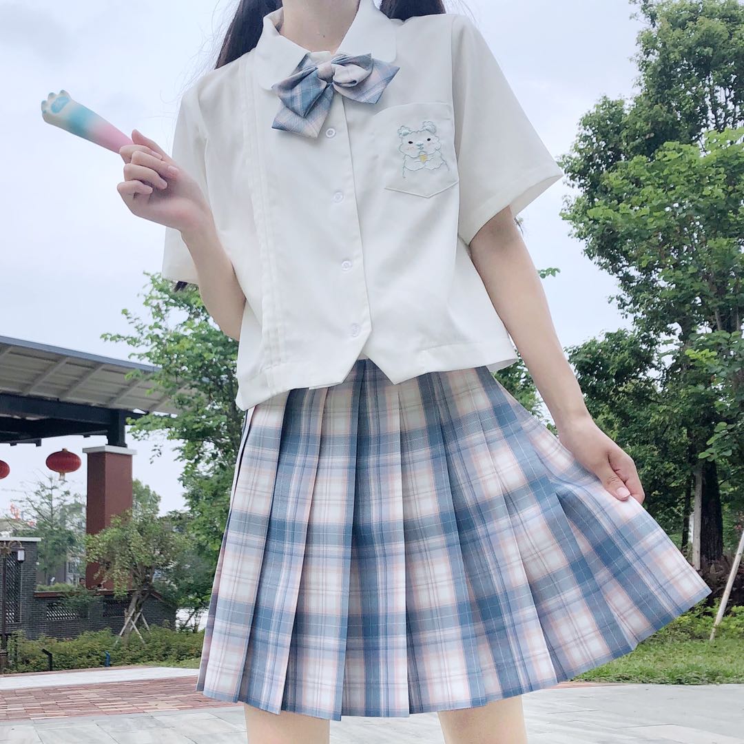 乔奈奈原创月池原创制服馆JK格裙制服正版日系百褶裙学院风裙子女